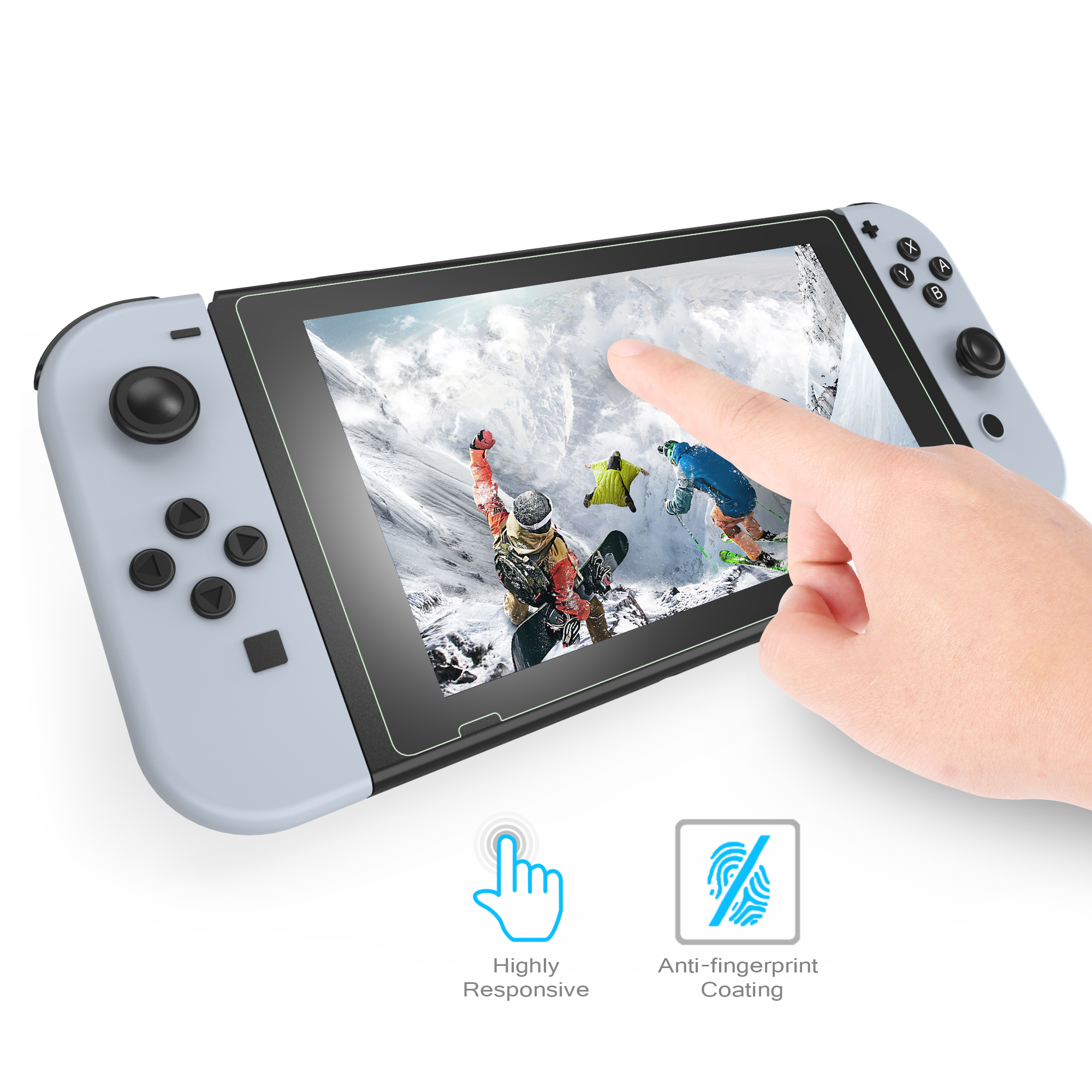 GameWill Nintendo Switch Glass Screen Protector Pack