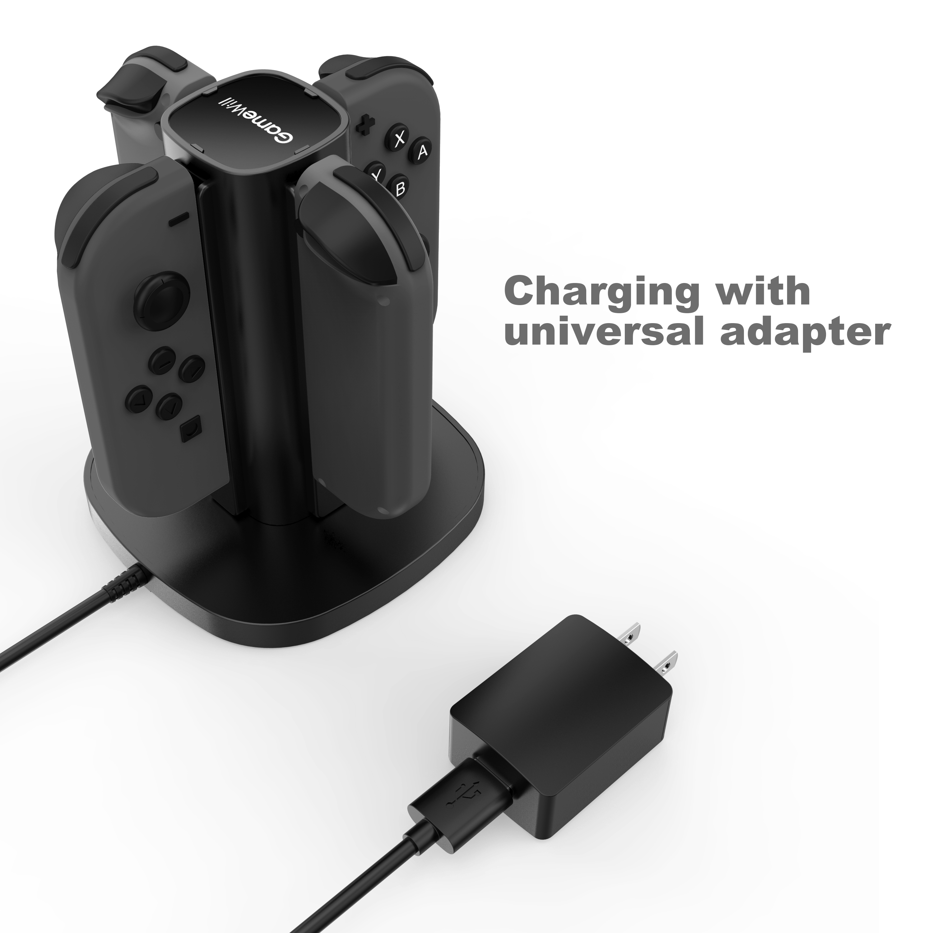 GameWill Nintendo Switch 4 in 1 Joy-con Charging Docking