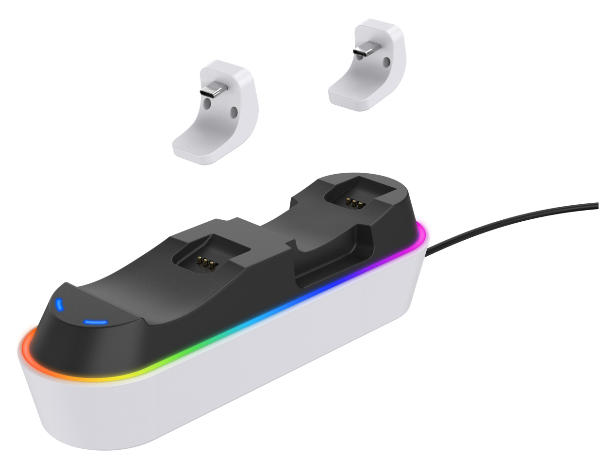 PS5 &PS5 DualSense Edge Controller Dual Charging Dock With RGB Function