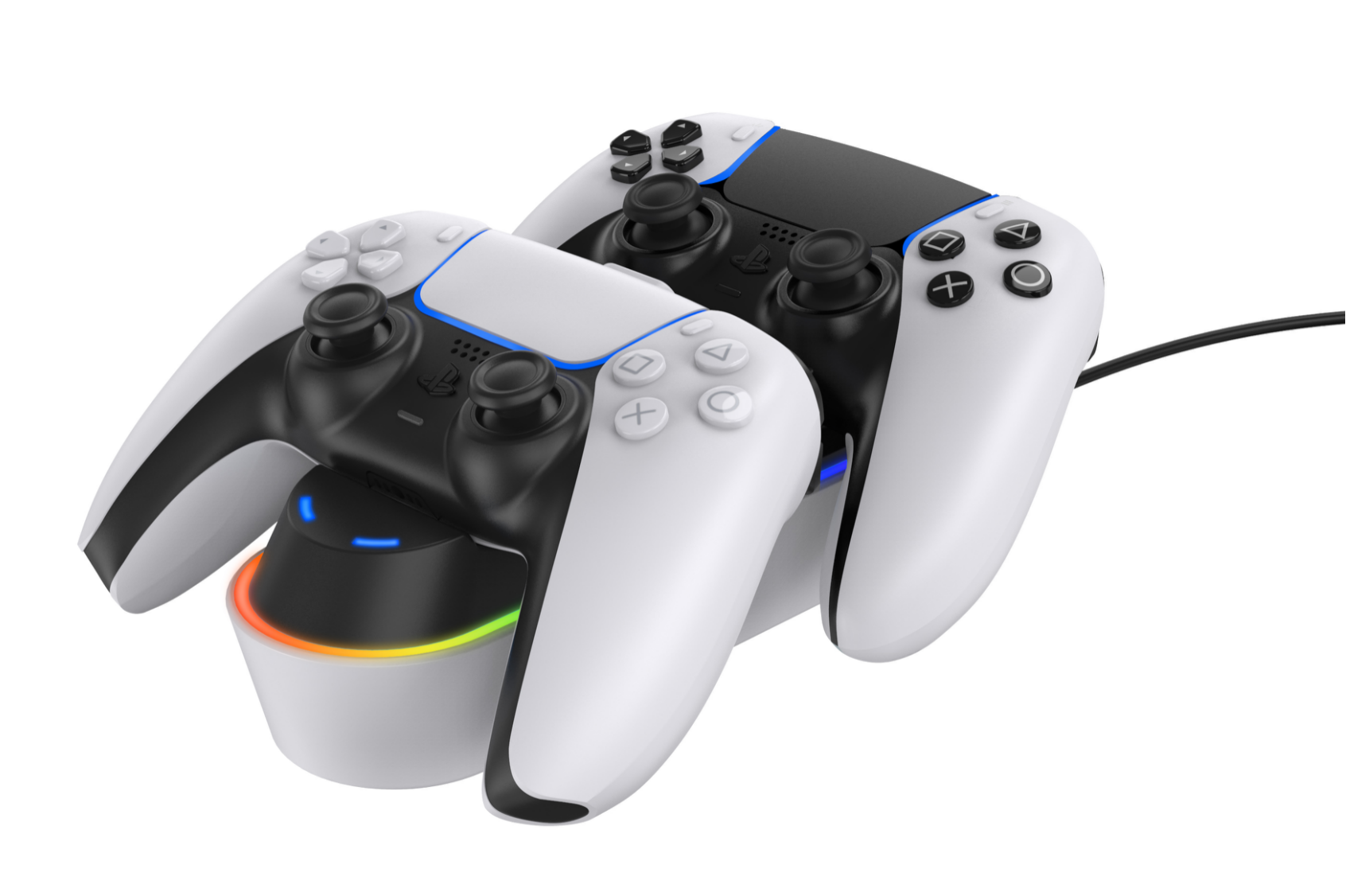 PS5 &PS5 DualSense Edge Controller Dual Charging Dock With RGB Function