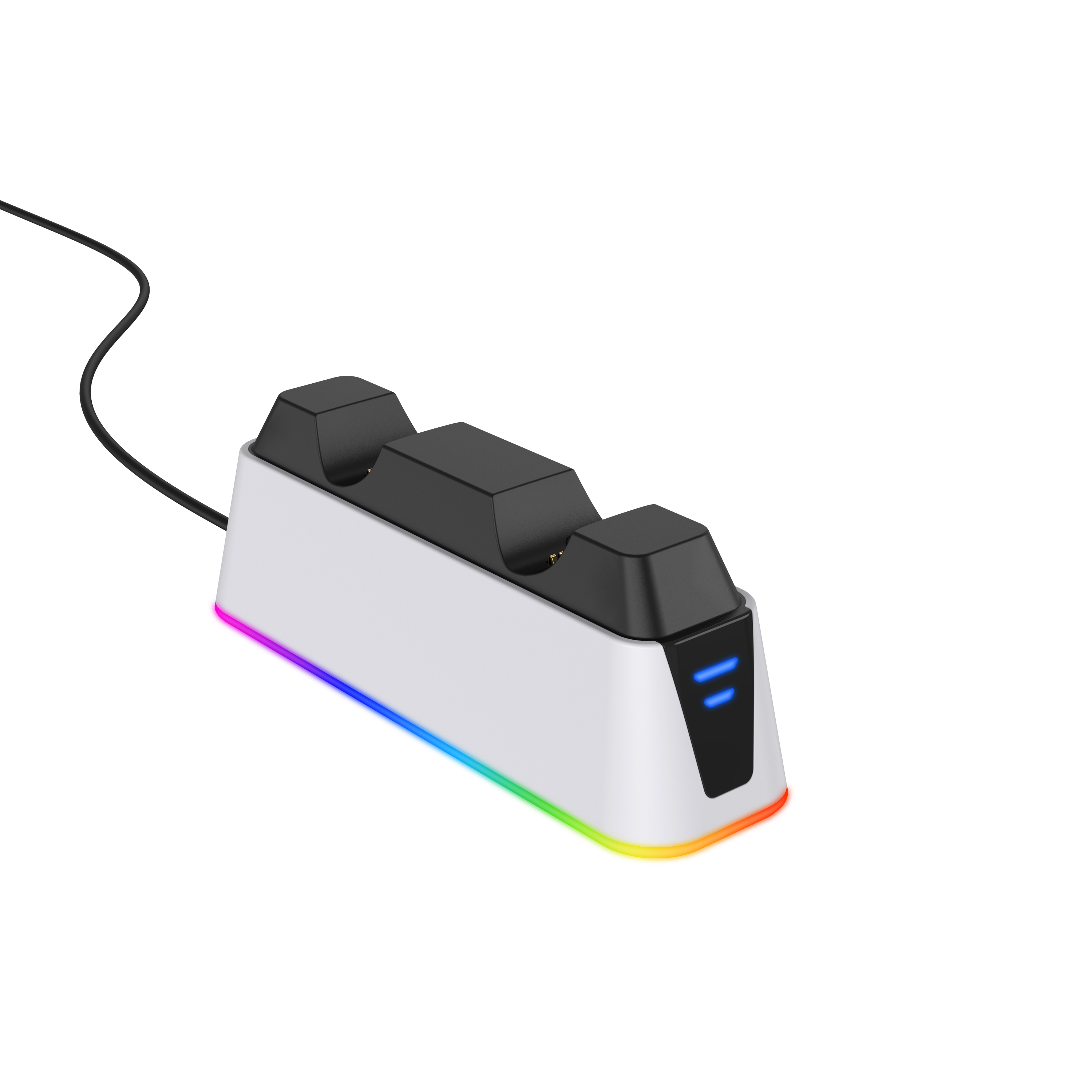 PS5 &PS5 DualSense Edge Controller Dual Charging Dock With RGB Function （no adapter）