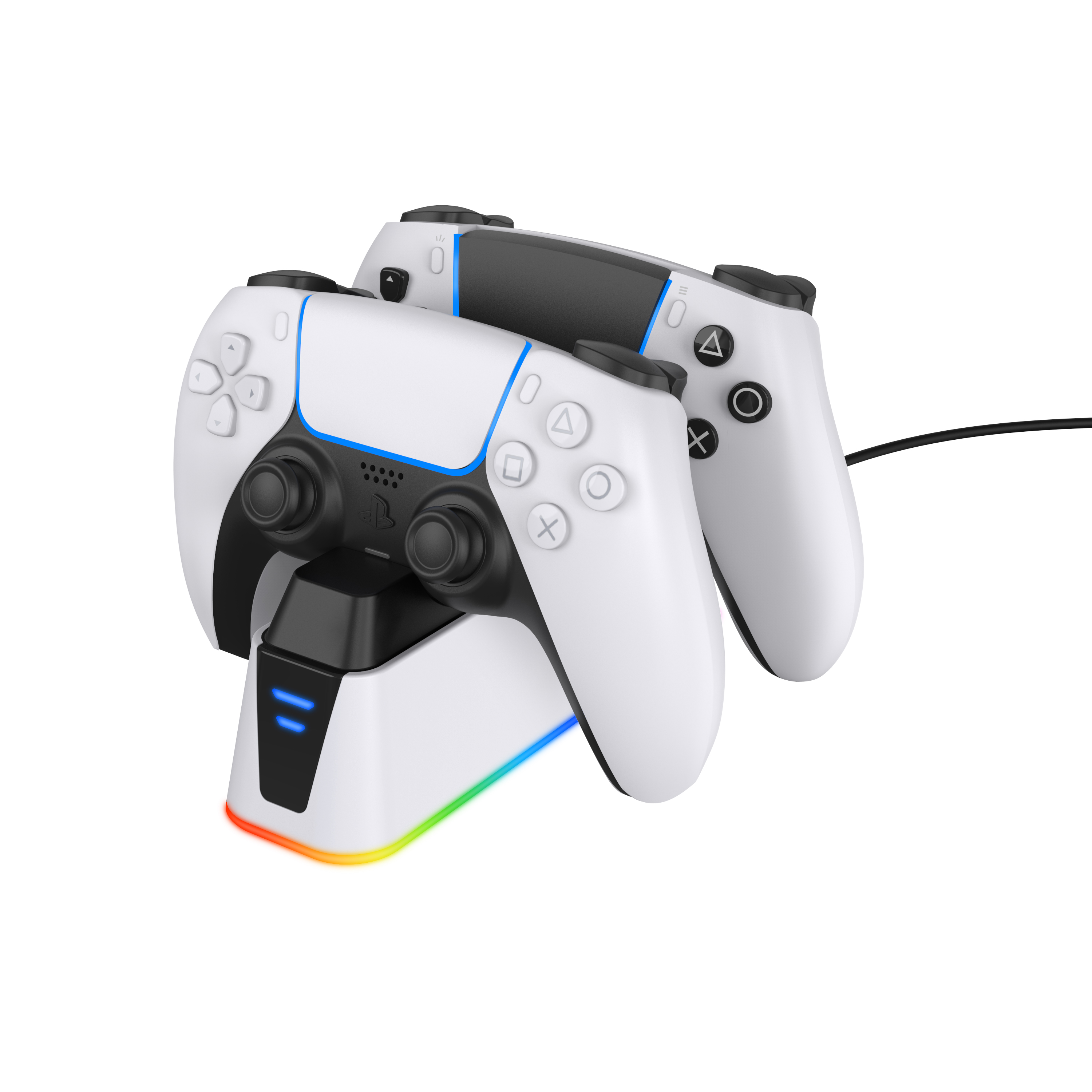 PS5 &PS5 DualSense Edge Controller Dual Charging Dock With RGB Function （no adapter）